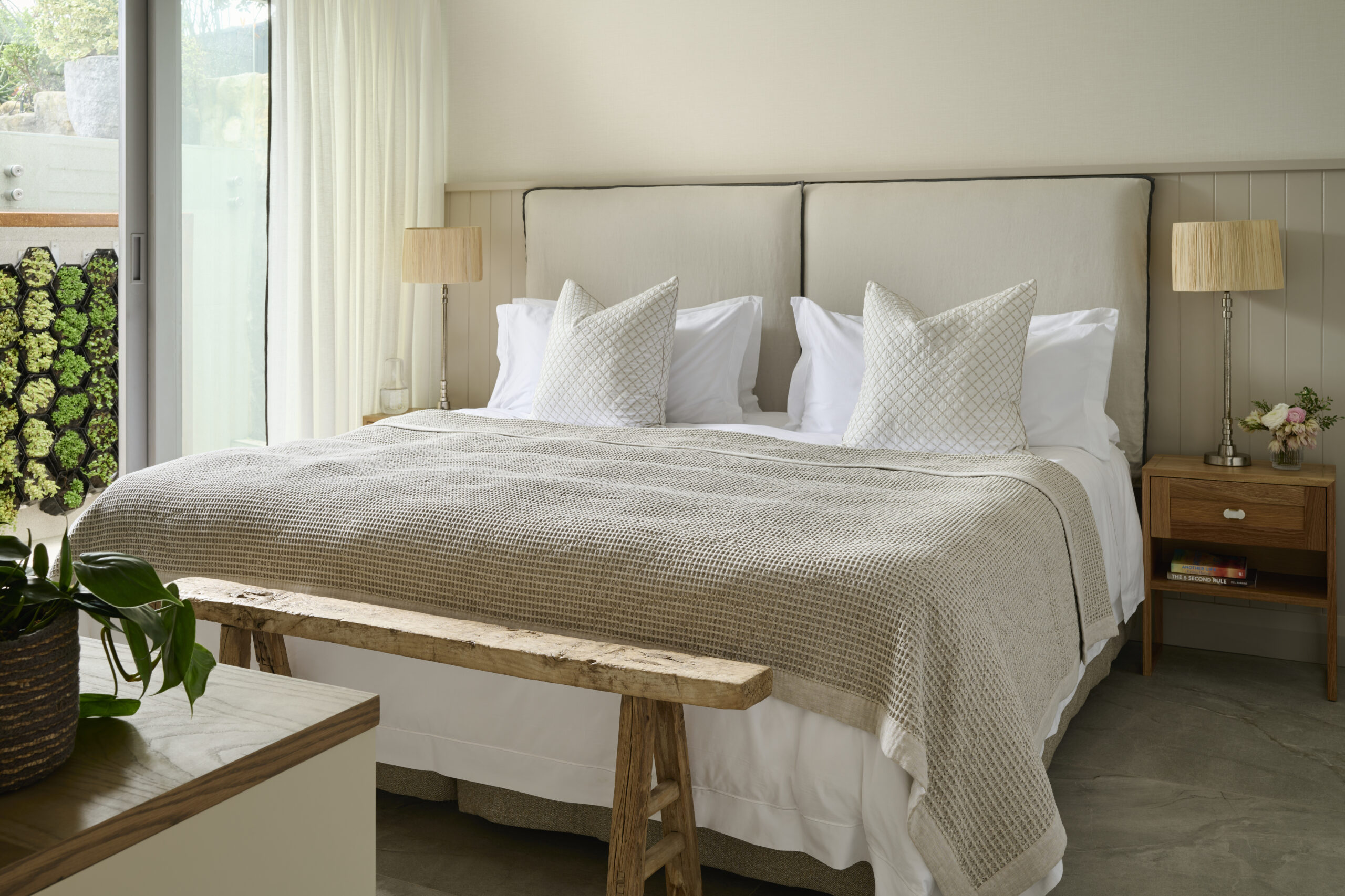 Nalu Villa, Glen Beach, Cape Town, South Africa. Client: Zambezi Crescent. Interior Designer & Stylist: Jena Gradwell. Photographer: Mark Williams.