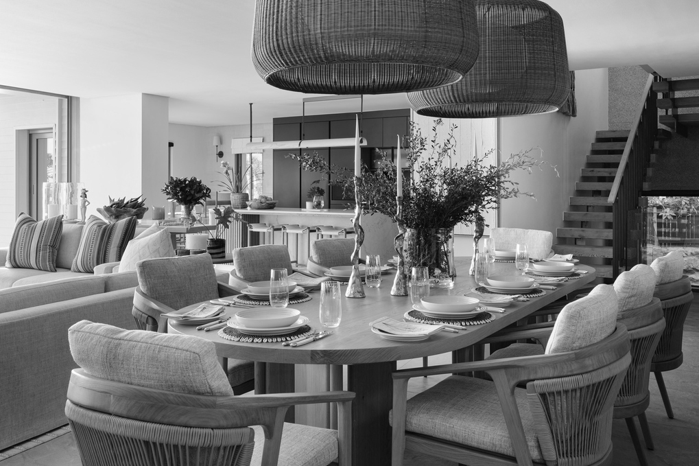 Nalu Villa, Glen Beach, Cape Town, South Africa. Client: Zambezi Crescent. Interior Designer & Stylist: Jena Gradwell. Photographer: Mark Williams.