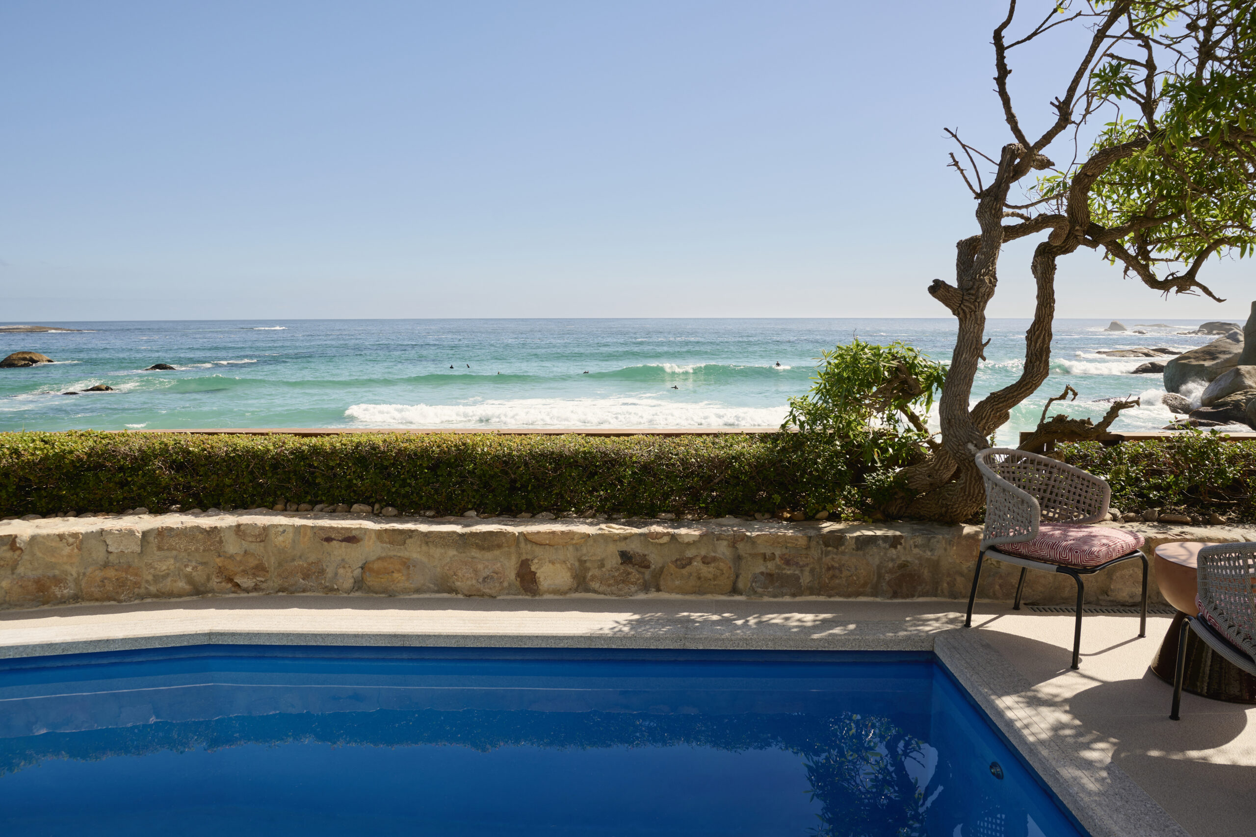Nalu Villa, Glen Beach, Cape Town, South Africa. Client: Zambezi Crescent. Interior Designer & Stylist: Jena Gradwell. Photographer: Mark Williams.