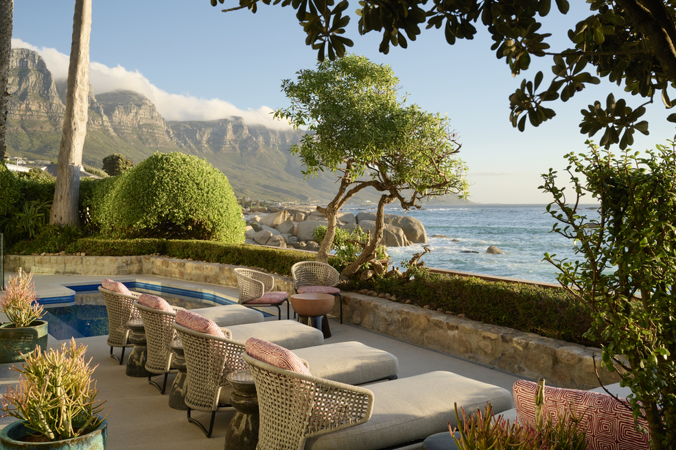 Nalu Villa, Glen Beach, Cape Town, South Africa. Client: Zambezi Crescent. Interior Designer & Stylist: Jena Gradwell. Photographer: Mark Williams.